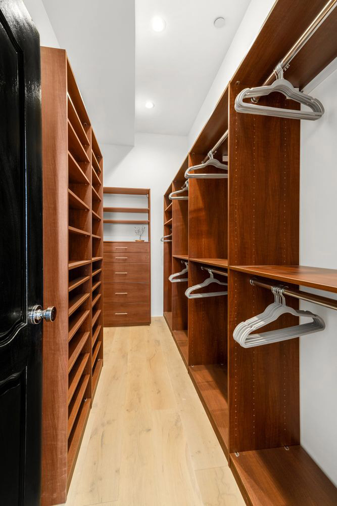 A luxury walk-in closet