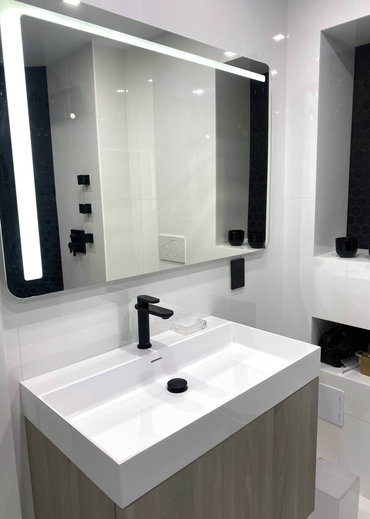 A modern, stylish bathroom renovation