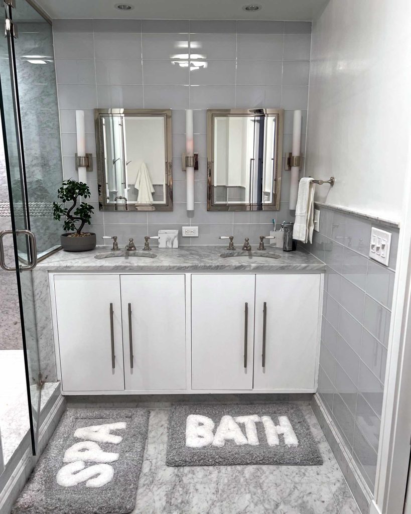 A double-sink elite bathroom renovation