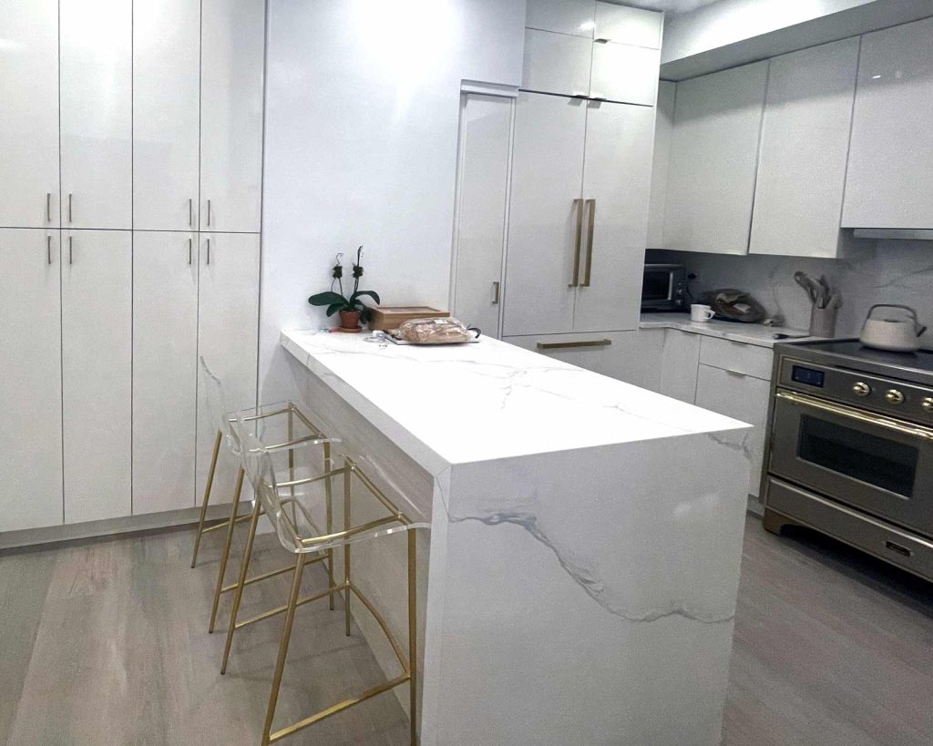 A luxury apartment kitchen