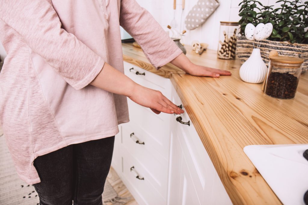 wood countertop for kitchen renovation